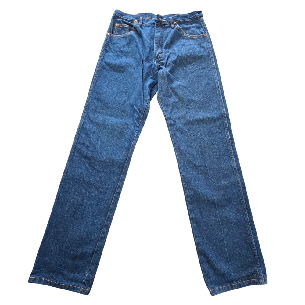 Wrangler Mens Cowboy‎ Cut Relaxed Fit Blue Denim Jeans 1031MWZPW 35x36
